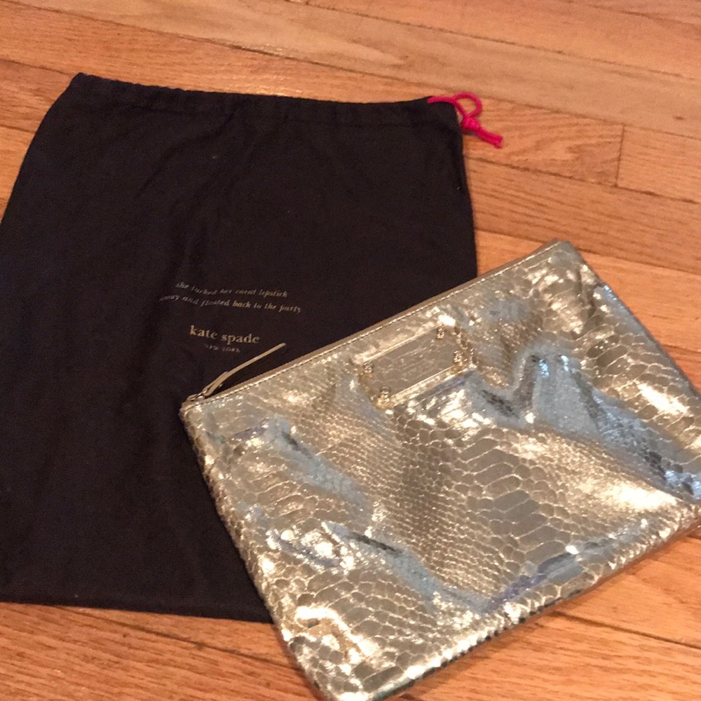 Kate Spade Gold Pouch